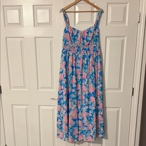 Floral Blue and Pink Sundress